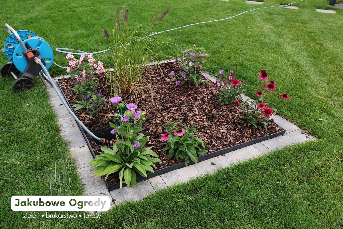 Nowoczesny ogród pełen zieleni i harmonii