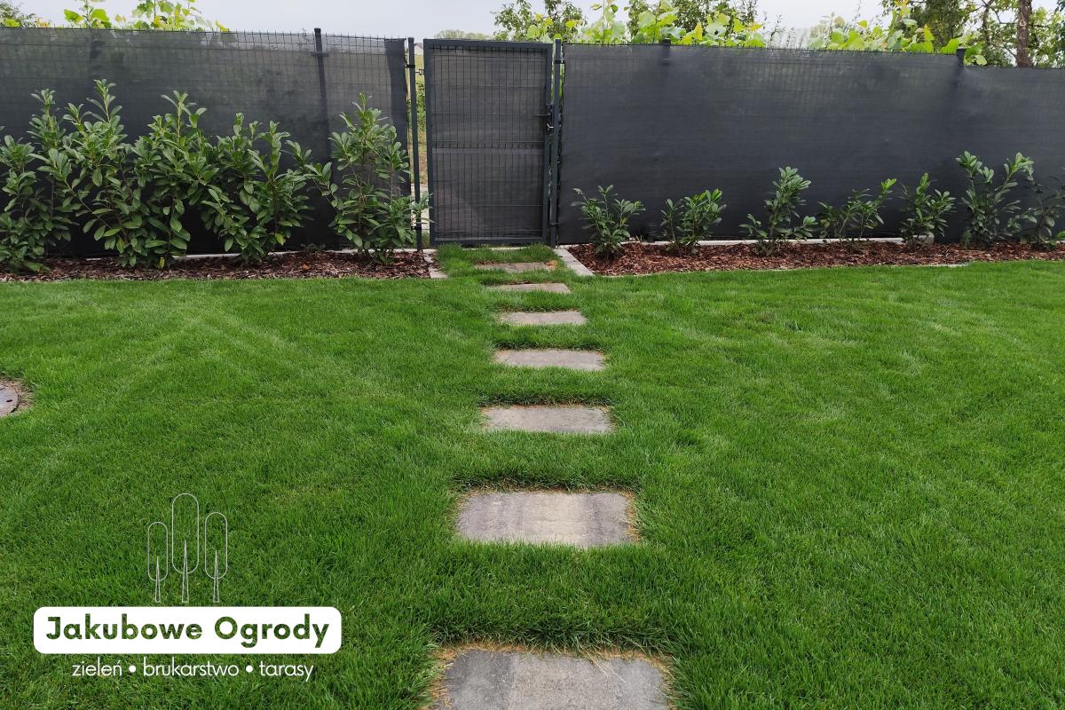 Nowoczesny ogród pełen zieleni i harmonii